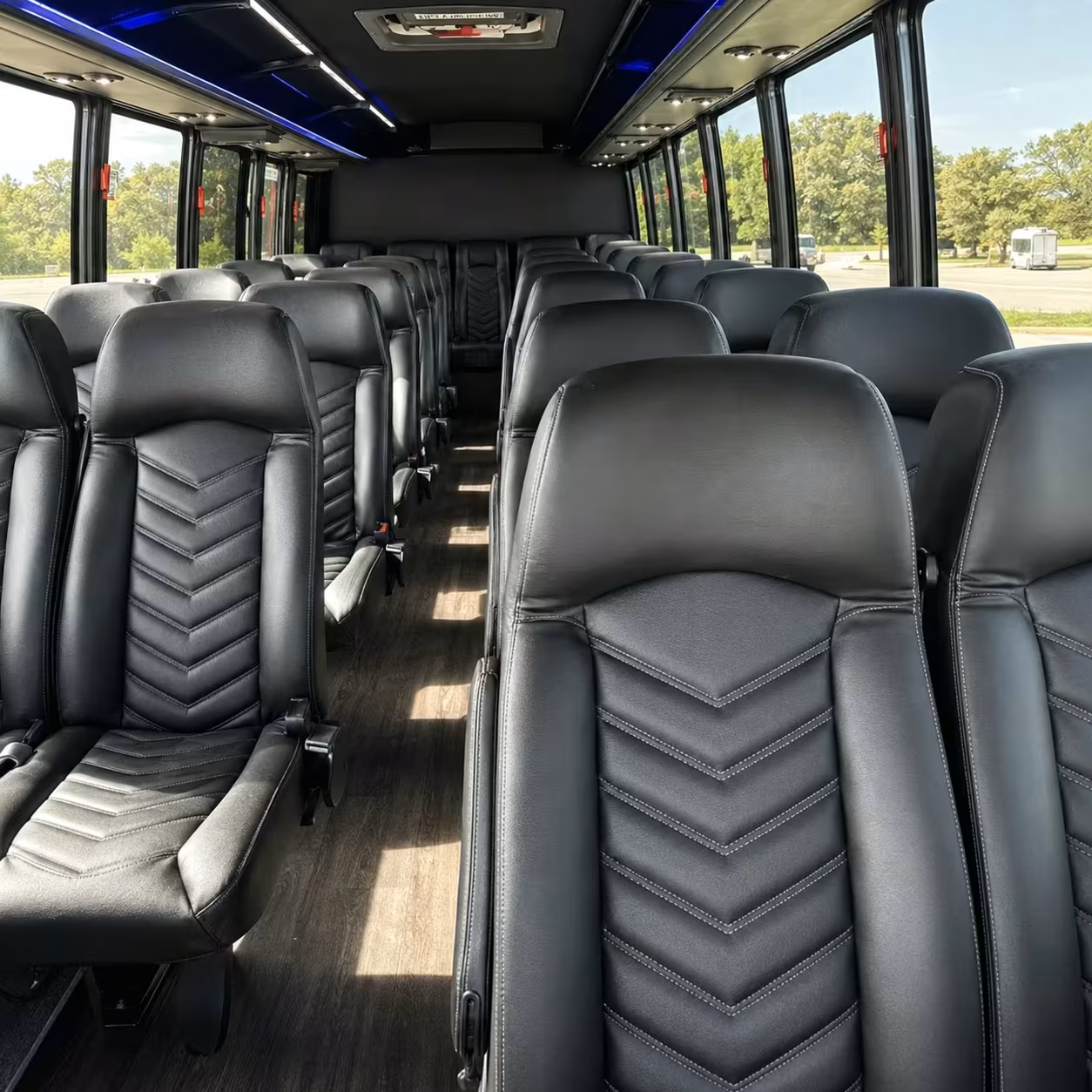 35 passenger minibus interior