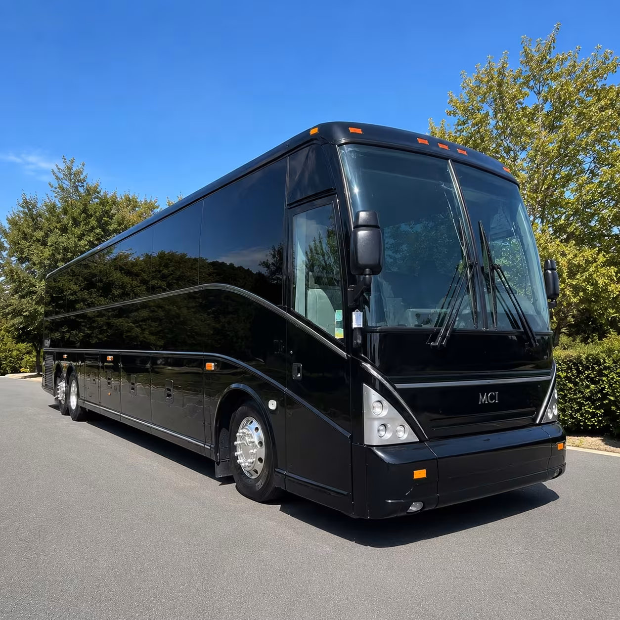 albany charter bus rental exterior