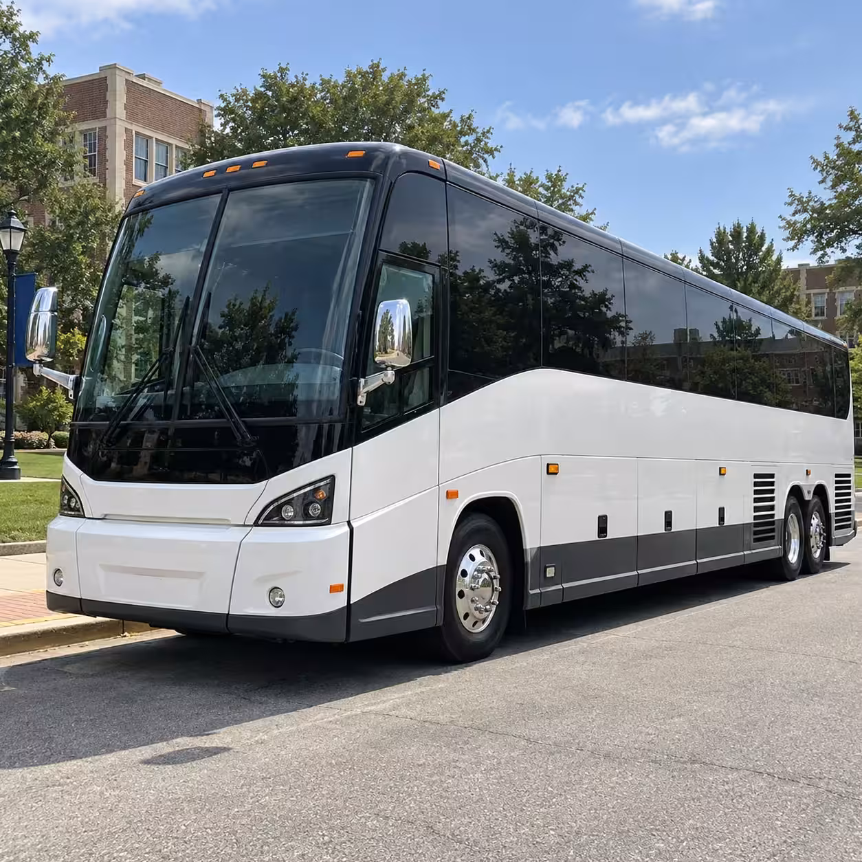 albany charter bus rentals for offsite parking and construction sites